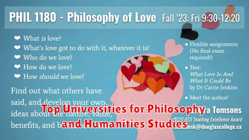 Top Universities for Philosophy and Humanities Studies