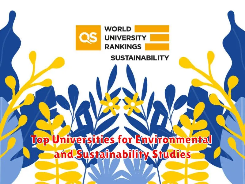 Top Universities for Environmental and Sustainability Studies